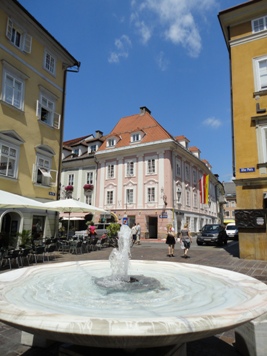 Blick in die Altstadt von Klagenfurt